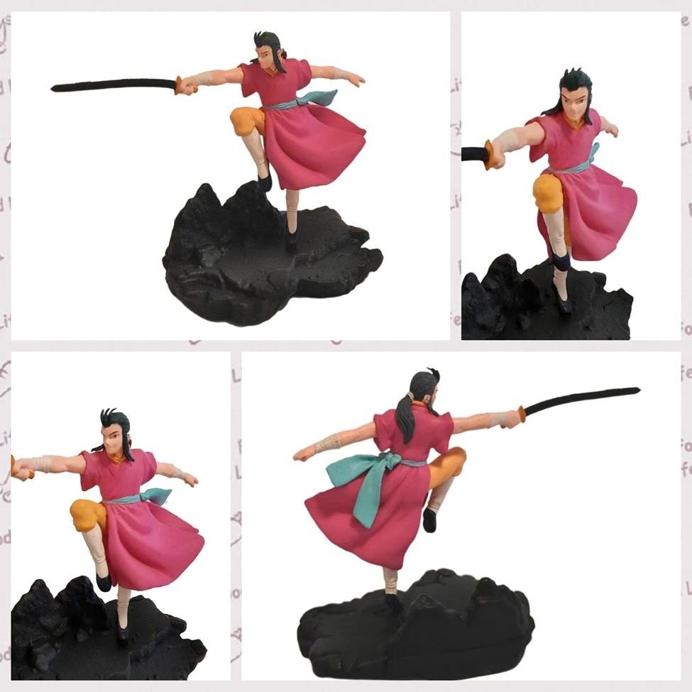 สไตล์อินเทรนด์แห่งชาติ TVB God Condor Heroes Guo Jing ล้อทอง Dharma King Figure 2004 Edition ข้อบกพร