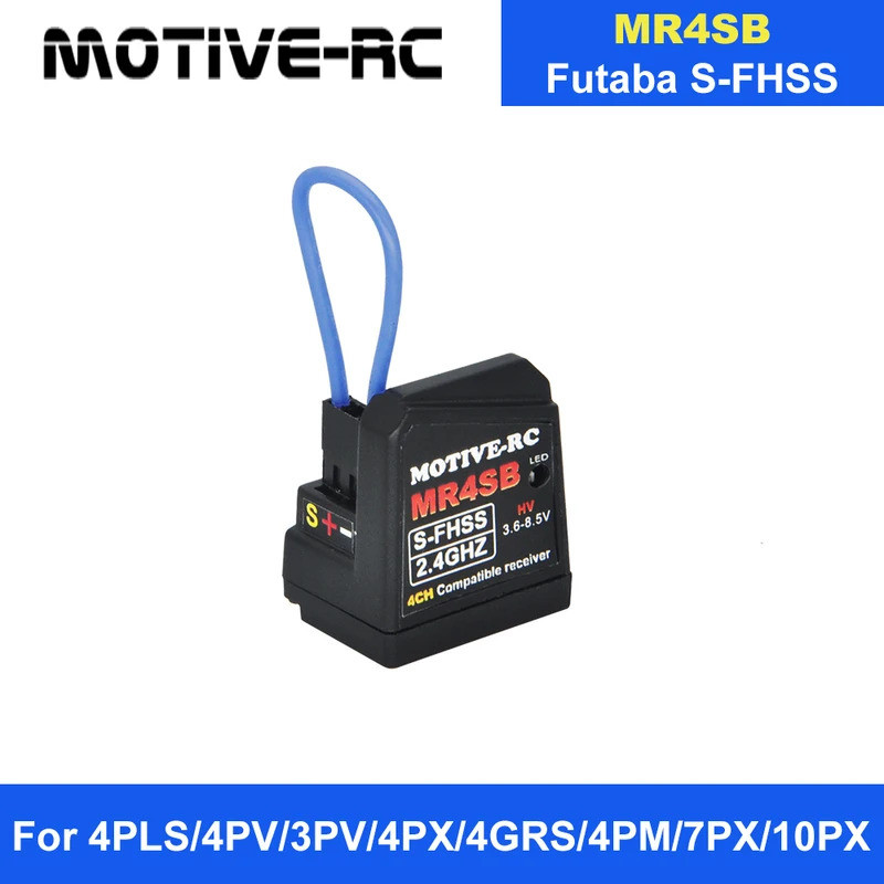 RC Futaba 2.4G S-FHSS 4 ช่อง Antennaless HV Receiver SBUS ใช้งานร่วมกับ 4PV 10PX 3PV 4PLS 4PX 4PM T1