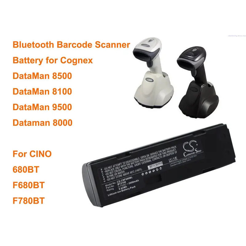 Cameron Sino 2600mAh Barcode Scanner แบตเตอรี่ BT2100 สําหรับ CINO 680BT, F680BT, F780BT, สําหรับ Co