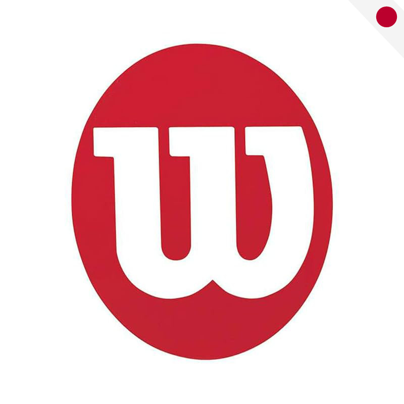 Wilson Tennis Stencil Mark "W" Large Red WRZ7415 - Japan