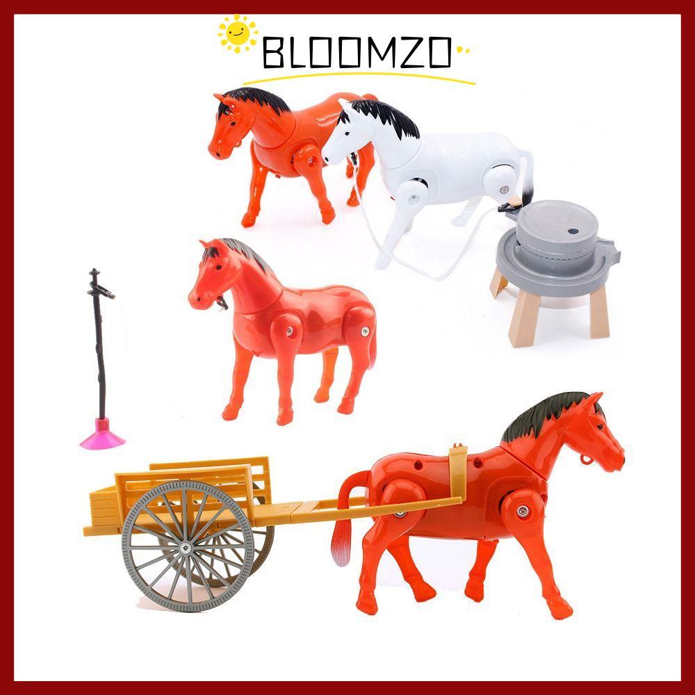 in stockBLOOMZO ไฟฟ้าม้ารุ่น,พลาสติกตลกม้า Circuling ของเล่น,ความวิตกกังวลบรรเทา Mini Sensory ของเล่นสร้างสรรค์ของเล่นเด็กเด็กการเรียนรู้เครื่องมือ