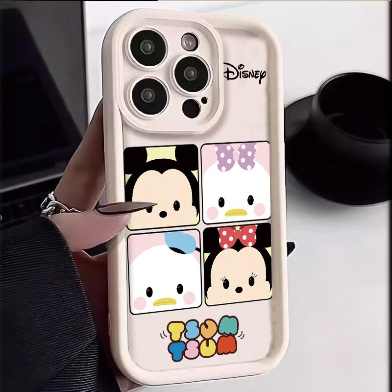 เคสโทรศัพท์มือถือ TPU แบบป้องกันทุกด้านของการ์ตูนดิสนีย์ ไอโฟน11 For iPhone12 13 14 15Pro MAX X XS XR XS 7 8Plus SE2020