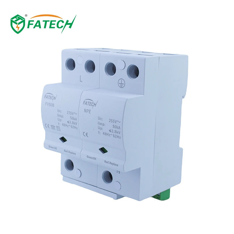 Professional 1 เฟส SPD เครื่องปรับแรงดันไฟฟ้า Ac Surge Protector 230v spd Surge อุปกรณ์ป้องกัน