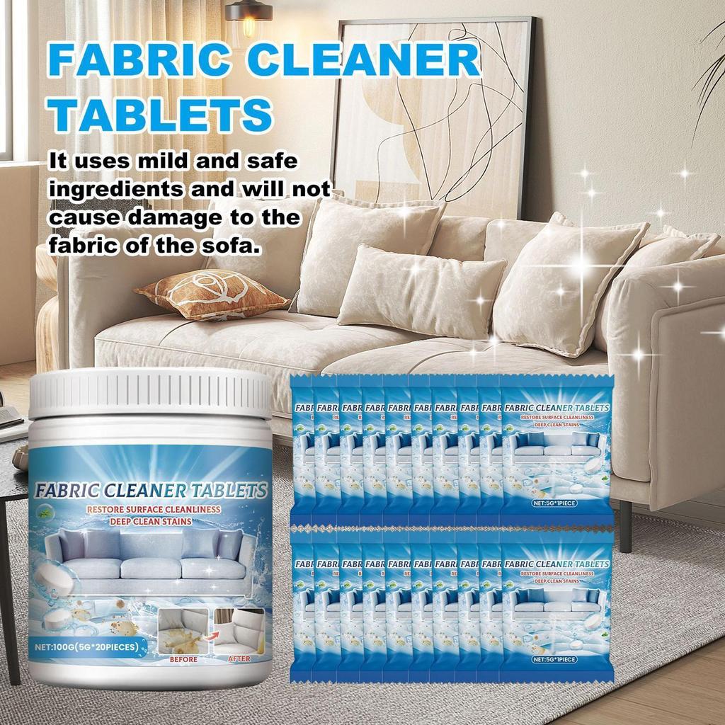 Stain Remover เม็ดเม็ดฟู่ทําความสะอาดในครัวเรือนทําความสะอาดลึกการปนเปื้อนสําหรับผ้าโซฟา unhcxeth