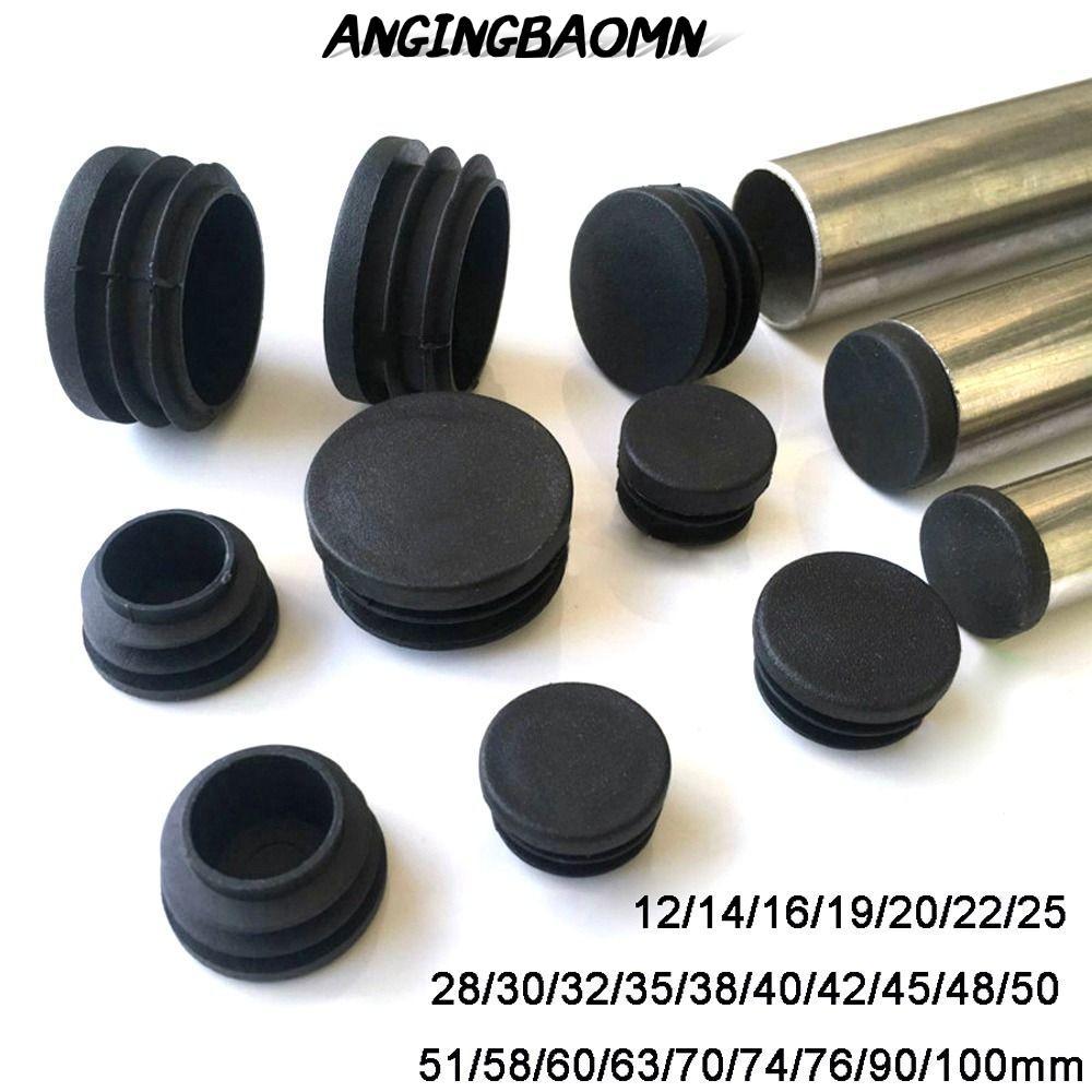 ANGINGBAOMN 10 ชิ้นเฟอร์นิเจอร์ขาปลั๊ก,ท่อเหล็กชั้น Protectors รอบหลอดฝุ่น,สะดวก 16 19 22 25 มม.ลื่นท่อแทรกปลั๊ก Blanking End Caps