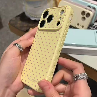 เคสไอโฟน17 11สำหรับ IPhone 16 7 8 15 Plus XR X XS Air 17 12 15 13 16 14 Pro Max เคสหัวใจฟอง จุดสี กันกระแทก สไตล์ฮิต