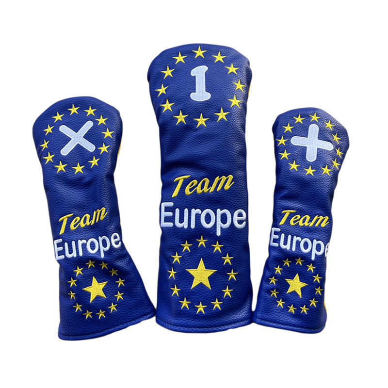 Golf Wood Club Protective Two-Color Club Cover 3 Serve Wood Fairway Wood PU Cap Cover Headcover
