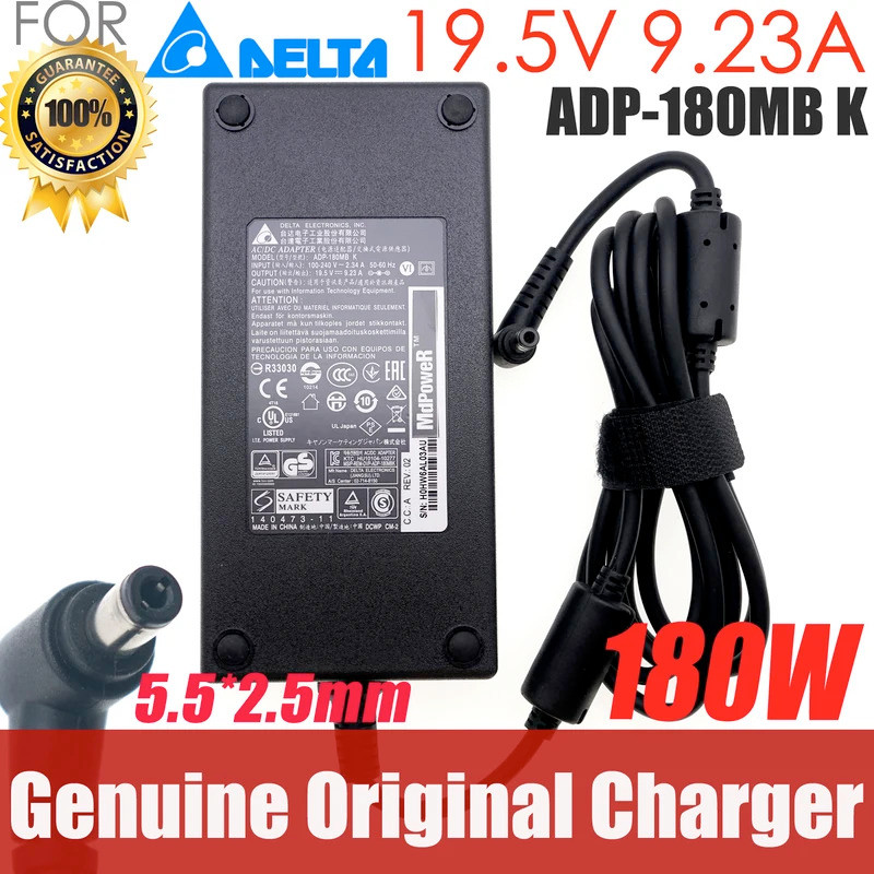 ADP-180TB F 19.5V 9.23A 180W Delta AC DC Adapter Charger สําหรับ Razer Blade Pro 2017 RZ09-0220 RZ09