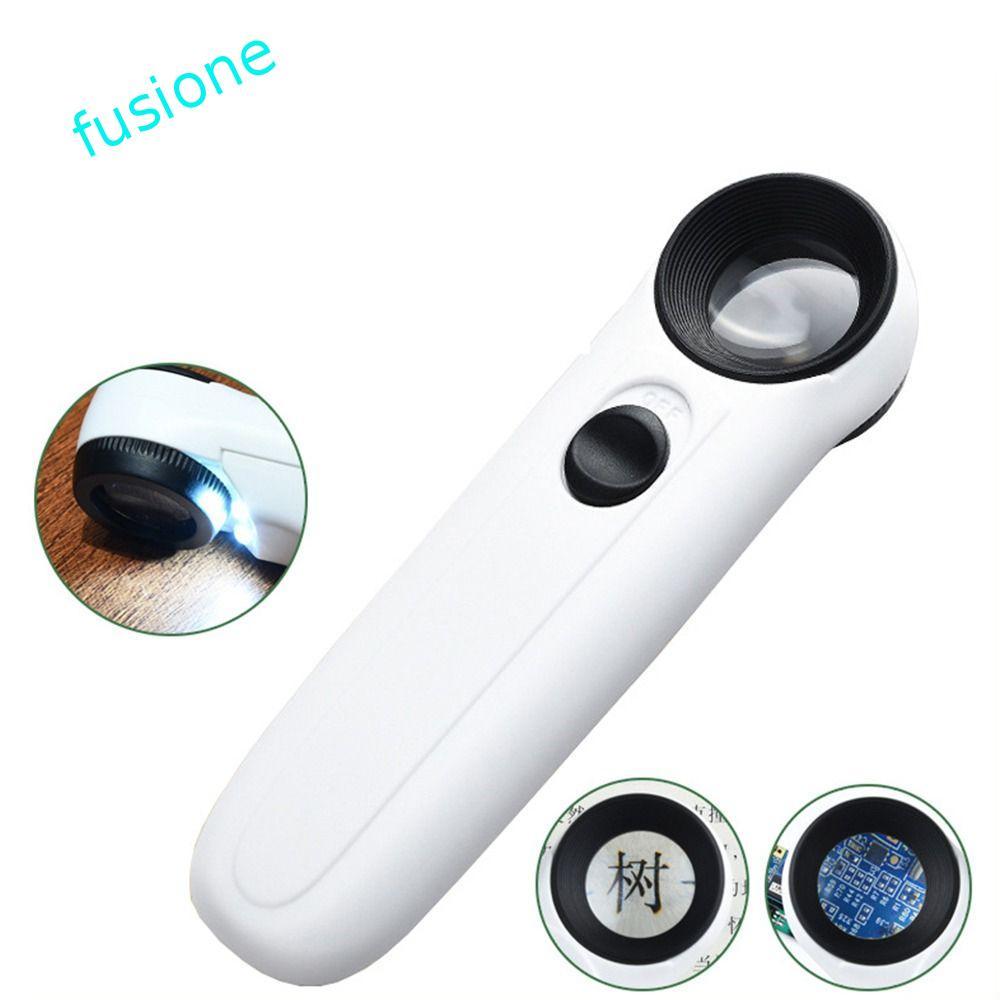 แว่นขยาย FUSIONEDGE, แว่นขยายแบบใช้มือถือเลนส์ HD, โคมไฟส่องสว่างแบบกระเป๋า Loupe LED Light กล้องจุลทรรศน์