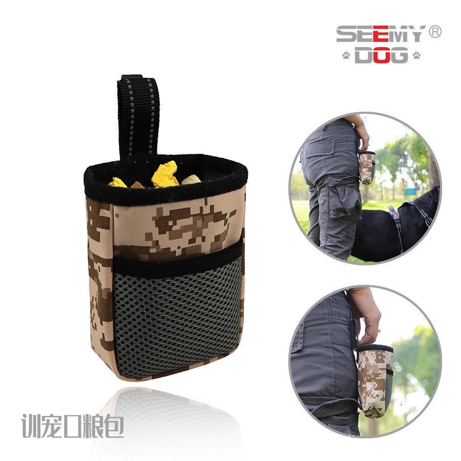 2026 Hangable Outdoor Dog-Sliding Training Pet Training Bag Pet Portable Dog Food Bag Mini Snack Bag