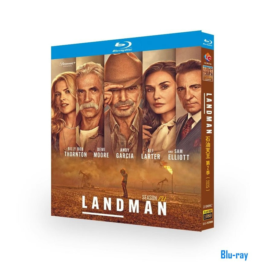 [แบรนด์ใหม่ SEALED] American Drama Land Man‎ / Landman Season 2 (2026) 2-Disc Blu-ray Boxed