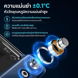 อุณหภูมิมาตรตู้ปลาดิจิตอล แบบติดผนัง อ่านค่าได้ง่าย CHERLAM Fish Tank Thermometer อ่านค่าได้ง่าย จอแสดงผลความแม่นยำสูง