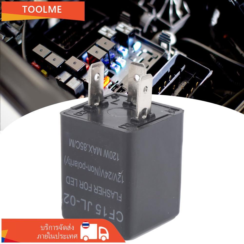 ERYUE ทนทาน NonPolarity 12V 24V LED Flasher Relay CF15 JL-02 ตัวย่อการติดตั้งสำหรับไฟรถบรรทุกวัสดุ A