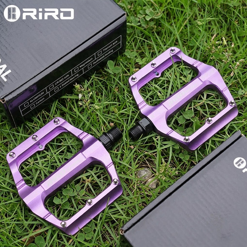 RIRO น้ําหนักเบาจักรยานเหยียบปิดผนึกแบริ่ง 3 แบริ่ง Ultralight เหยียบอลูมิเนียม/ไนลอน Widen MTB เหยียบสําหรับจักรยานเสือภูเขา