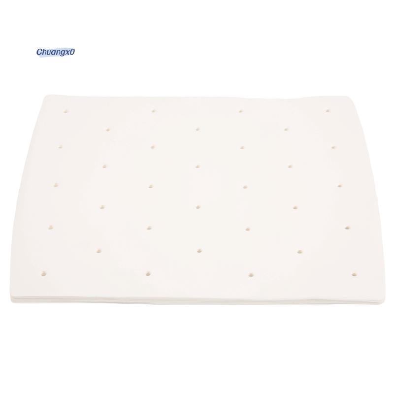Chuangtfx03100 ชิ้น Air Fryer Parchment Liner,Perforated Square Air Fryer Liner สําหรับ Foodi Grill 
