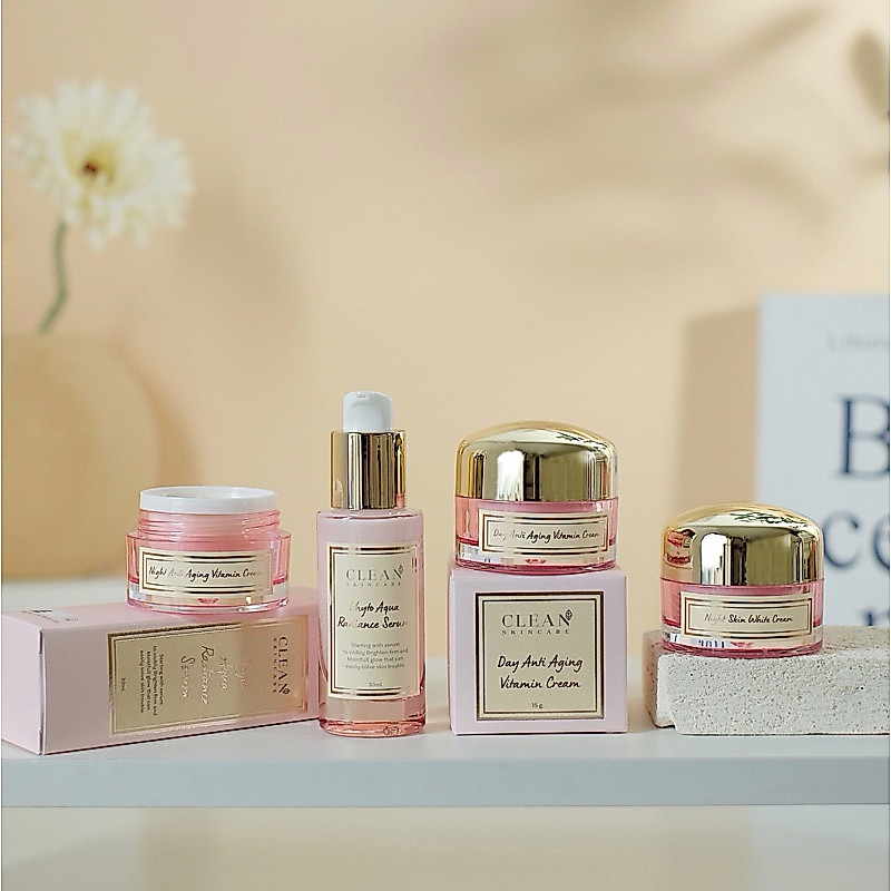 Clean Skincare Rose Gold Set