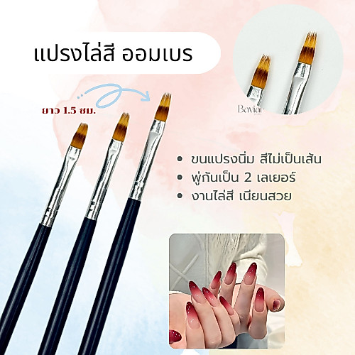 (1ชิ้น)พู่กันไล่สี พู่กันออมเบร Dingxi สีเนียนไม่เป็นคลื่น ด้ามยาวจับถนัดมือ
