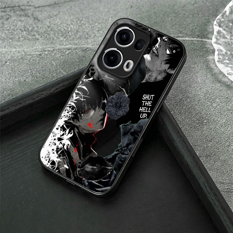 โตเกียวอะนิเมะ Ghoul (2) เคสโทรศัพท์แก้วสําหรับOppo A6X A52 A54 A74 4G A79 5G A94 AX7 Reno 11 12 13 
