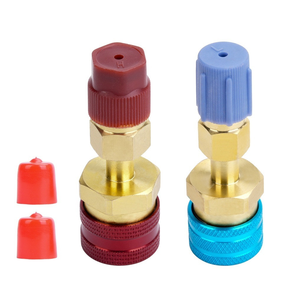 R1234YF Quick Coupler อะแดปเตอร์ R1234YF สารทําความเย็น Quick Couplers ชุด,R1234YF ถึง R134A อะแดปเต