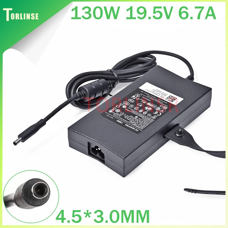 130W 19.5V 6.7A 6.67A 4.5*3.0 มม.LA130PM190 แล็ปท็อปอะแดปเตอร์ AC สําหรับ Dell XPS 14 XPS 15 9530 95