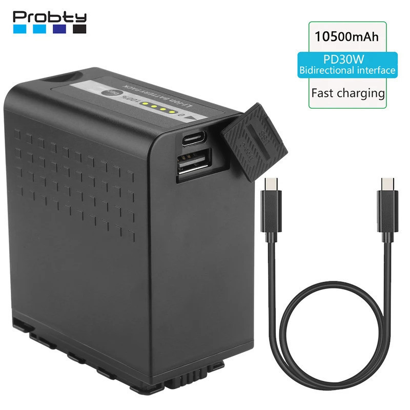 10500mAh AG-VBR89G AG-VBR118 แบตเตอรี่/เครื่องชาร์จสําหรับ Panasonic AG-VBR59 VBR89, VW-VBD58 VBD78,