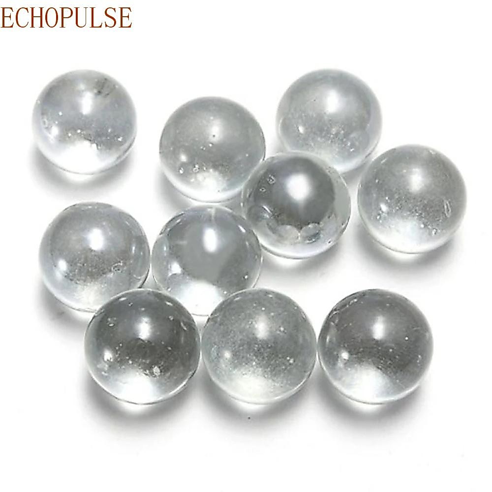 ECHOPULSE แก้ว 10 มม.14 มม.16 มม.ตกแต่งบ้านหินอ่อนแข็งรอบหินอ่อนลูกปัด Marbles เกม|ลูกปัด ลูกบอลใส