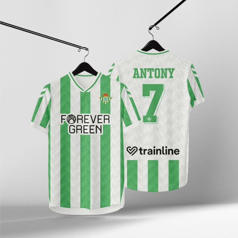 เสื้อ Betis Real 2026 The Goat Green Antony ฟรีชื่อและหลังหมายเลข ZGGGC