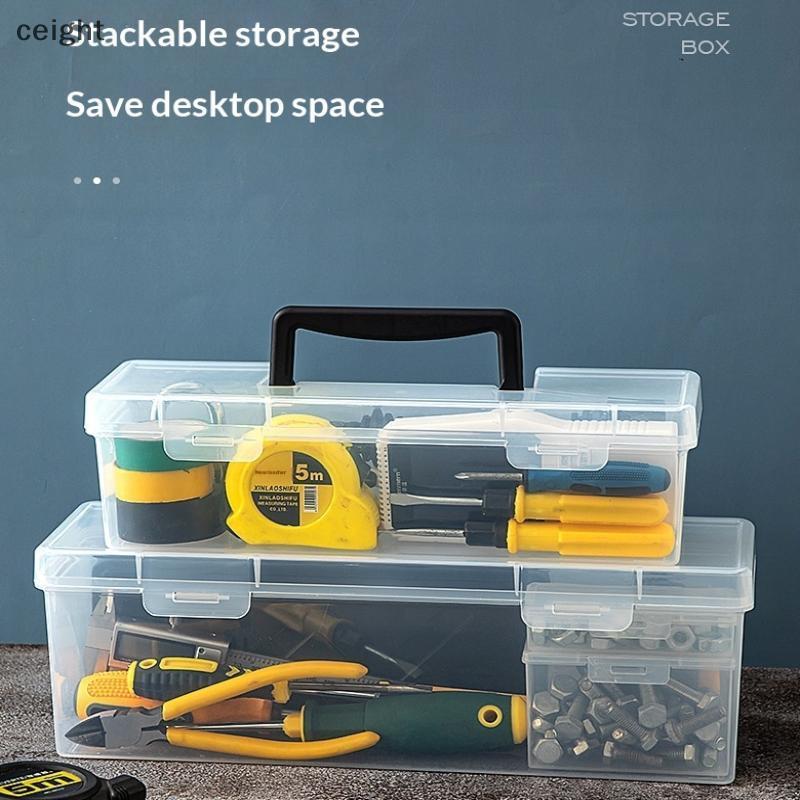 [ceight] Multipartment Tool Organizer Box สําหรับสกรู ประแจ และอุปกรณ์ TH