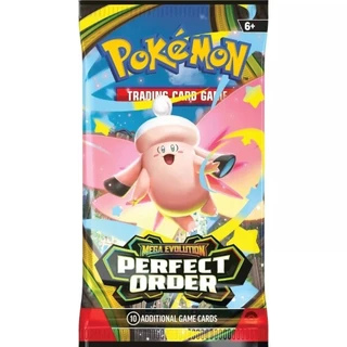 โปเกมอน การ์ดสะสมของแท้ Mega Evolution Perfect Order ซองสุ่มการ์ด Pokémon ลุ้นการ์ดหายาก สำหรับนักสะสม พร้อมส่ง