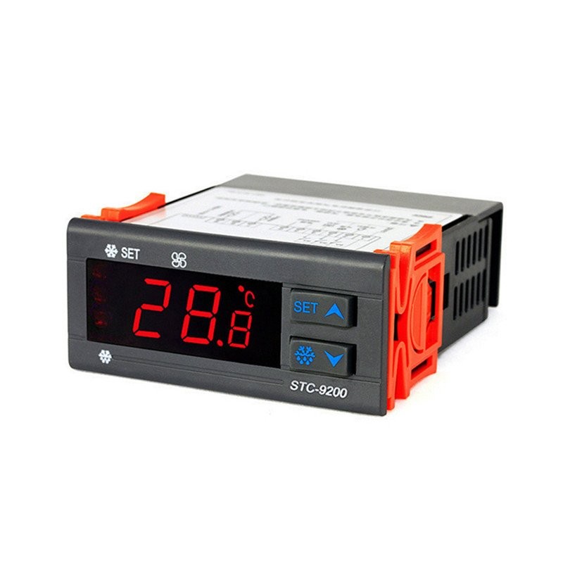 Thermostat Frost เครื่องทําความเย็น STC-9200 Controller ตู้เย็นเย็นตู้แช่แข็ง Thermostat พัดลมอิเล็ก