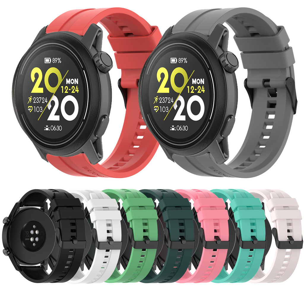 สายซิลิโคนอ่อนนุ่ม 20 มม. 22 มม. สําหรับ COROS PACE 2/3/4, APEX 2/3/4, APEX Pro, VERTIX อุปกรณ์เสริมนาฬิกาอัจฉริยะ