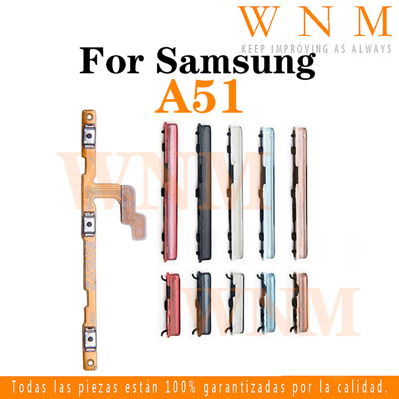 สําหรับ Samsung Galaxy A51 ปุ่ม flex เปิด/ปิดปุ่มสวิทช์ด้านข้าง Key Volume Up Down Flex Cable โทรศัพท์มือถือ Part
