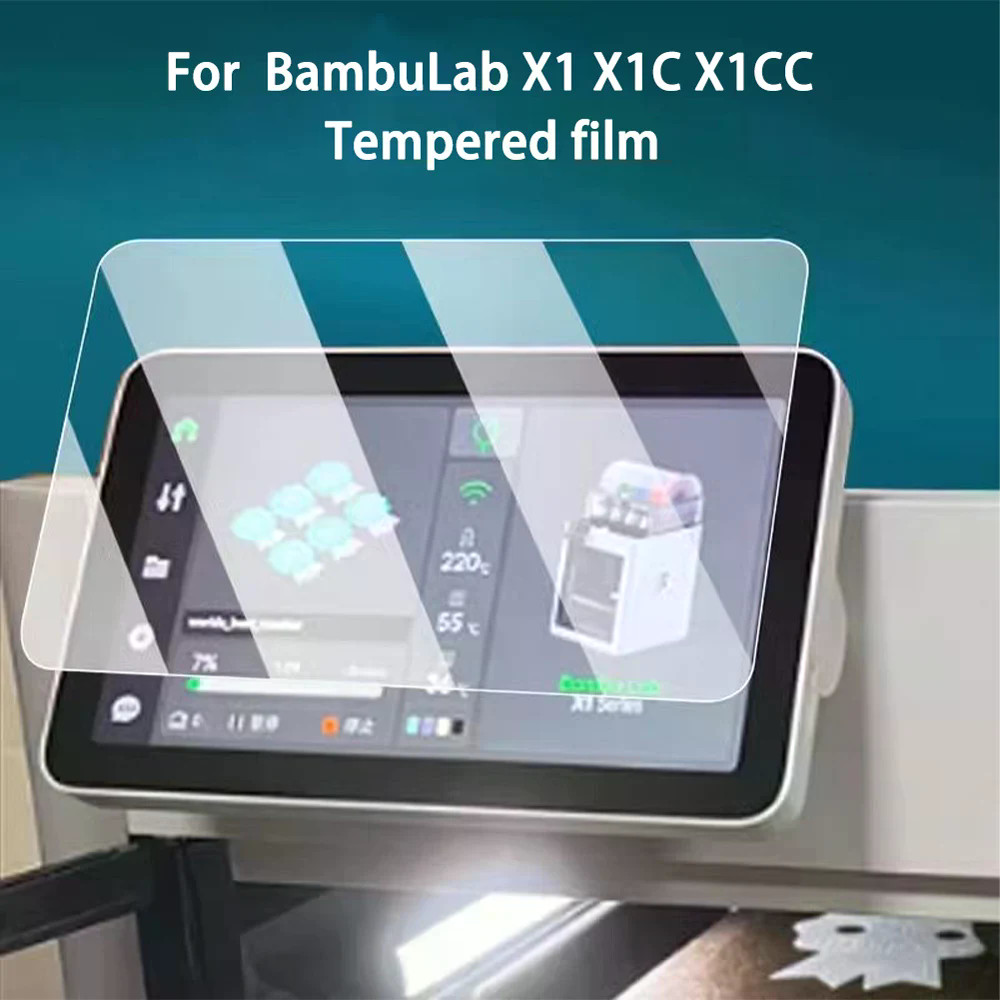 9H Scratch-Proof Premiumกระจกนิรภัยป้องกันหน้าจอโล่ฟิล์มสําหรับBambuLab X1 X1C X1CC H2D 3Dเครื่องพิม