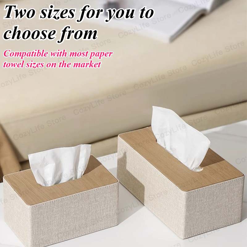 กล่องทิชชู่มินิมอล-เครื่องจ่ายผ้าเช็ดปากสําหรับสํานักงานร้านอาหารคาเฟ่พร้อมกล่องทิชชู่แบบถอดได้สําหรับเติมและจัดเก็บได้ง่าย