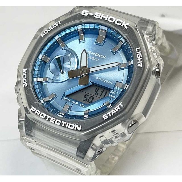 CASIO G-Shock  BRIGHT METALLIC DIAL GA-2100BM-7A2JF  Clear