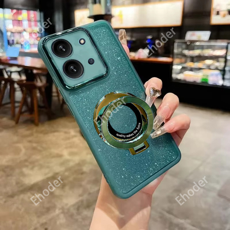 ปลอกสําหรับ Redmi 15C 4G 5G 2025 โปร่งใสผู้ถือแหวนสําหรับ POCOC85 C85 Redmi15C 15 C MI 25078RA3EA 25