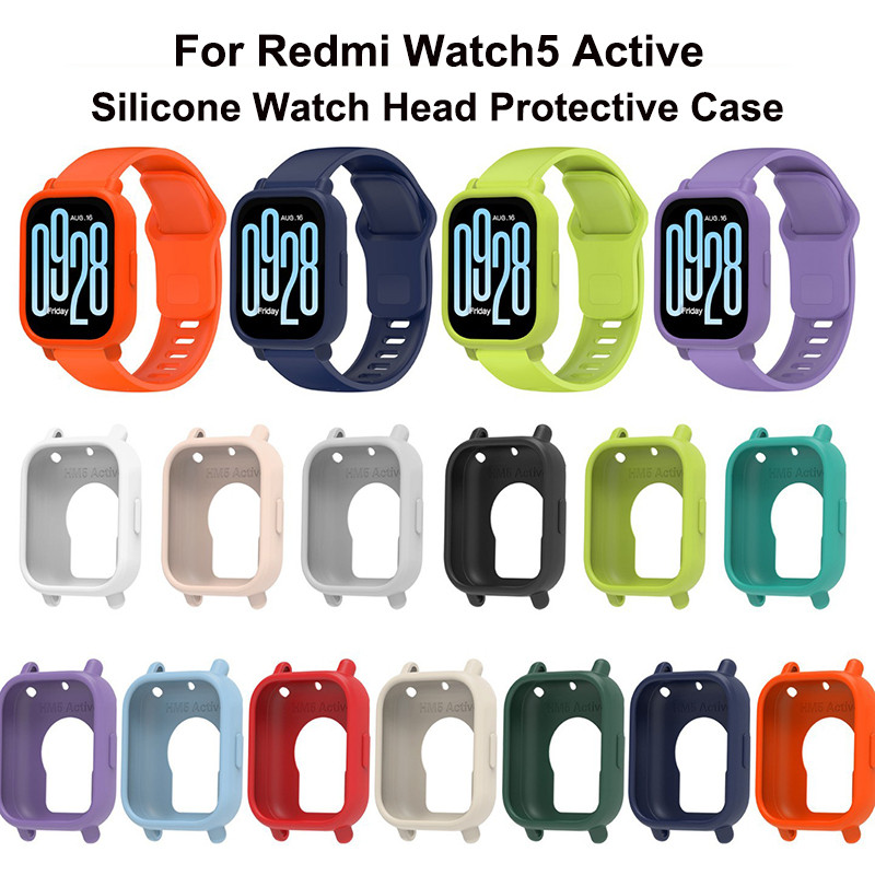 【เคส+สาย】เข้ากันได้กับสายนาฬิกาซิลิโคนสองสี Redmi Watch 5 Active / Lite ขนาด 22 มม. ตัวเรือนนาฬิกาทำจากยางกันกระแทก - รูปที่ 4