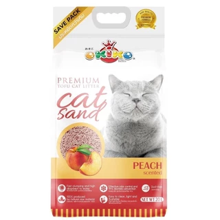 Okiko Premium Tofu Cat Litter ทรายแมวเต้าหู้ธรรมชาติ จับก้อนไว ควบคุมกลิ่นดีเยี่ยม [ขนาด 20 ลิตร] (spl)