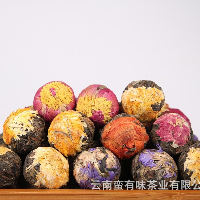 Yunnnan Puer Tea 2022 Handmade Raw Tea Dragon Ballดอกไม้ชาBall Dragon Ball Origin Supplyขายส่งยูนนาน