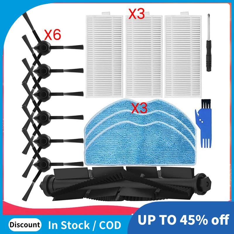 ชุดอะไหล่ทดแทนสําหรับ 360 สําหรับ Botslab S8/S8+ และสําหรับเครื่องดูดฝุ่นหุ่นยนต์แปรง, ตัวกรอง