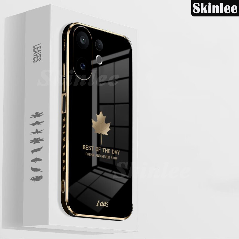 เคสโทรศัพท์สําหรับ VIVO V60 V60 Pro ปกหลัง Soft Shining Maple ใบออกแบบสําหรับ Vivo V60 V60 Pro ฝาครอ