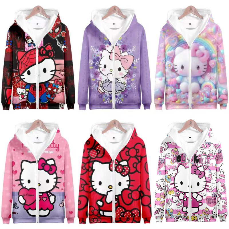 【S-4XL】Hello Kitty jacket for adults kitty jacket k2A