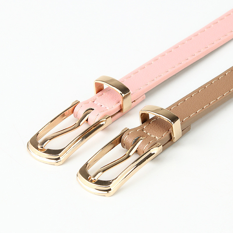แฟชั่น เข็มขัดบาง ๆ PU นางสาว เรียบง่าย ชุดการแข่งขันทั้งหมด ราคา ถูกที่สุด ดีลบีเคเค แกลเลอรีภาพที่ 6