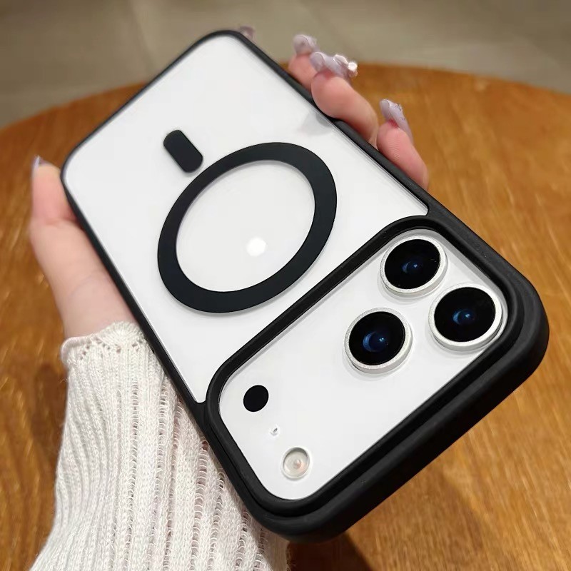 เคส ชาร์จได้ ขอบสี สำหรับ ไอโฟน iPhone 17 Air 17Air 17Pro 17Promax 16e 16/15/14/13/12/11 Pro Plus Max X Xr เคสแม่เหล็ก