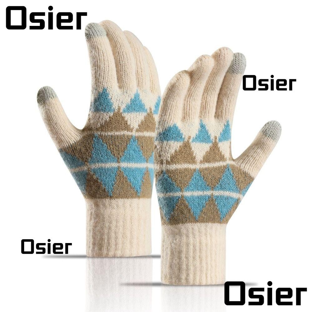 ถุงมือฤดูหนาวระบายอากาศ นิ้วแยก กันลม สำหรับทั้งผู้ชายและผู้หญิง