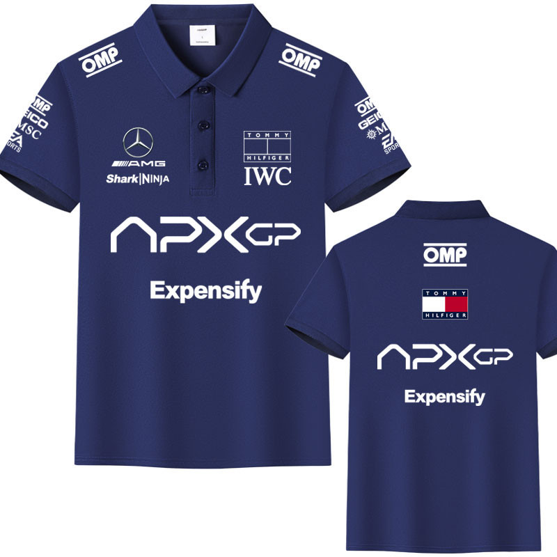 【polo】 F1 Speedster ภาพยนตร์ Racer APXGP เดียวกันปกผู้ชายสบายๆหลวม IWC Top POLO เสื้อ 902 M-3XL