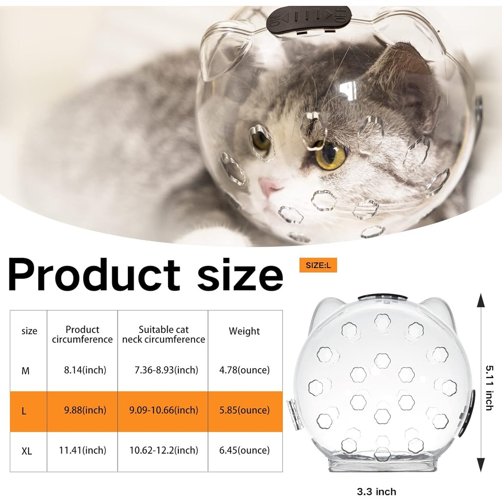 Cat Muzzle สําหรับกรูมมิ่ง,Bubble Muzzle และรองเท้าสําหรับตัดเล็บ,Cat Grooming Mask Anti Bite,Cat นั