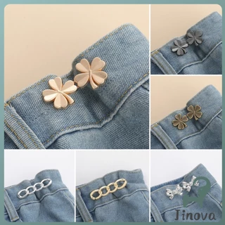 Jnv ตะขอกางเกง ชุดกระดุมโลหะ ปรับระดับได้ โ Pants button