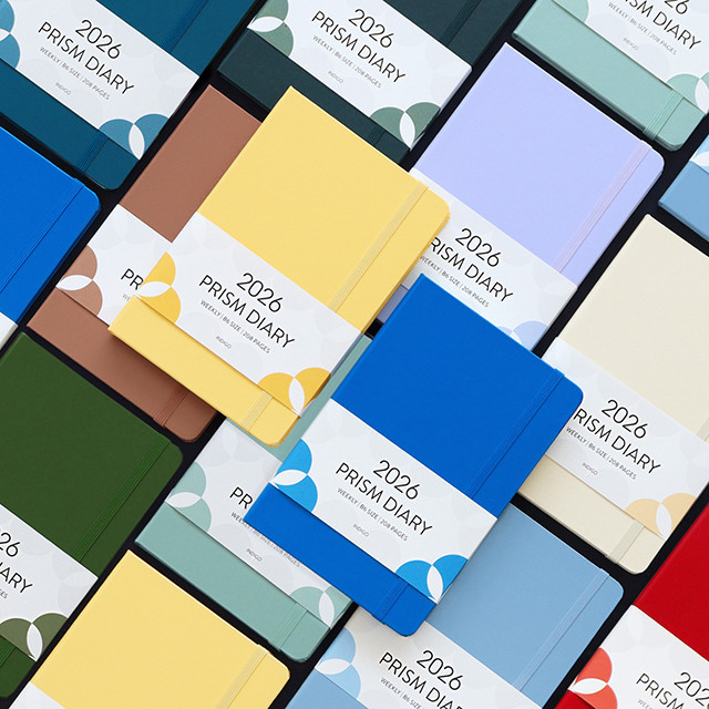 2026 KOREA DIARY — INDIGO Prism B6 Weekly Diary