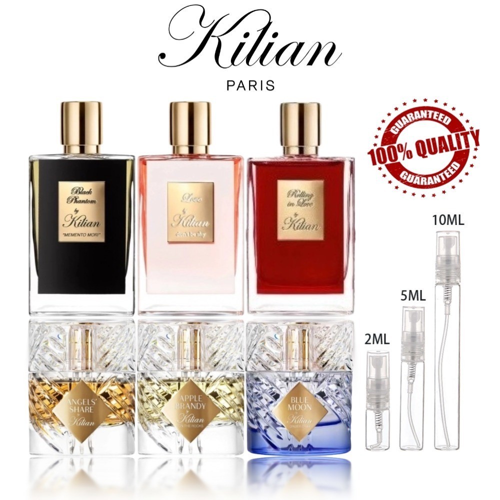 【สินค้าพร้อมส่ง】ของแท้ 💯 Kilian Blue Moon Ginger Dash & Black Phantom & Rolling in Love & Don't Be Shy EDP 2ml/5ml/10ml